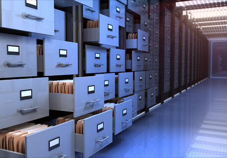 Files in the storage room